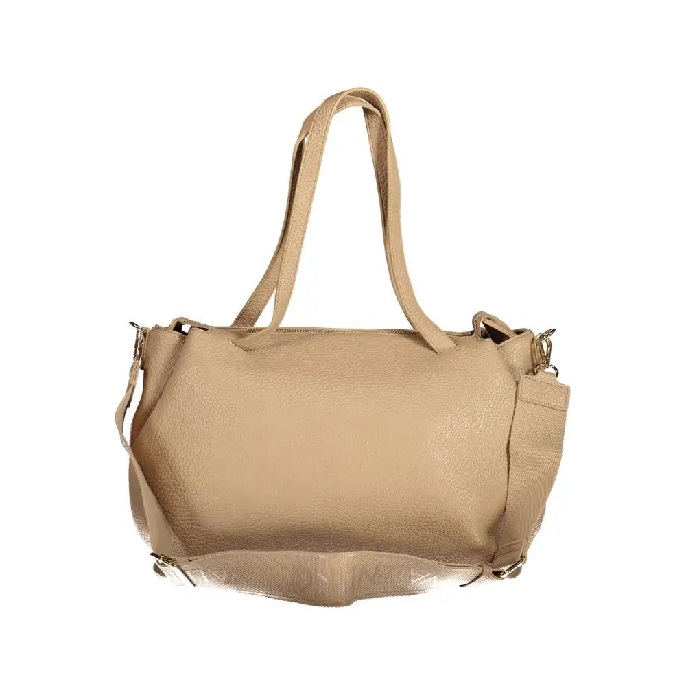 Valentino bags beige polyethylen skuldertaske med tekstur