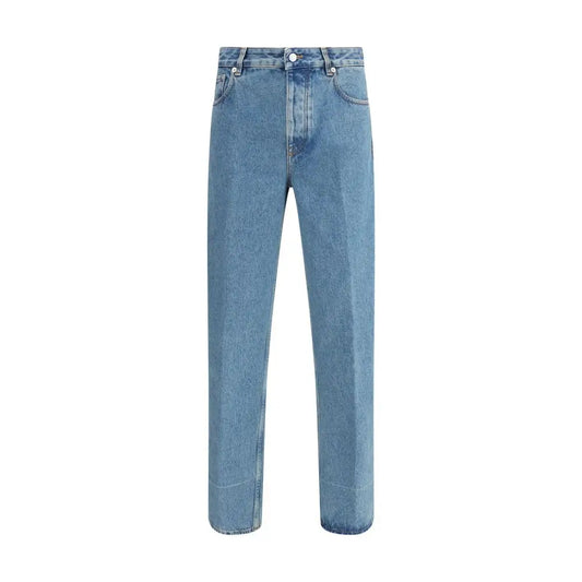 Valentino straight jeans i lysvasket denim med straight-leg snit og klassisk femlommes design