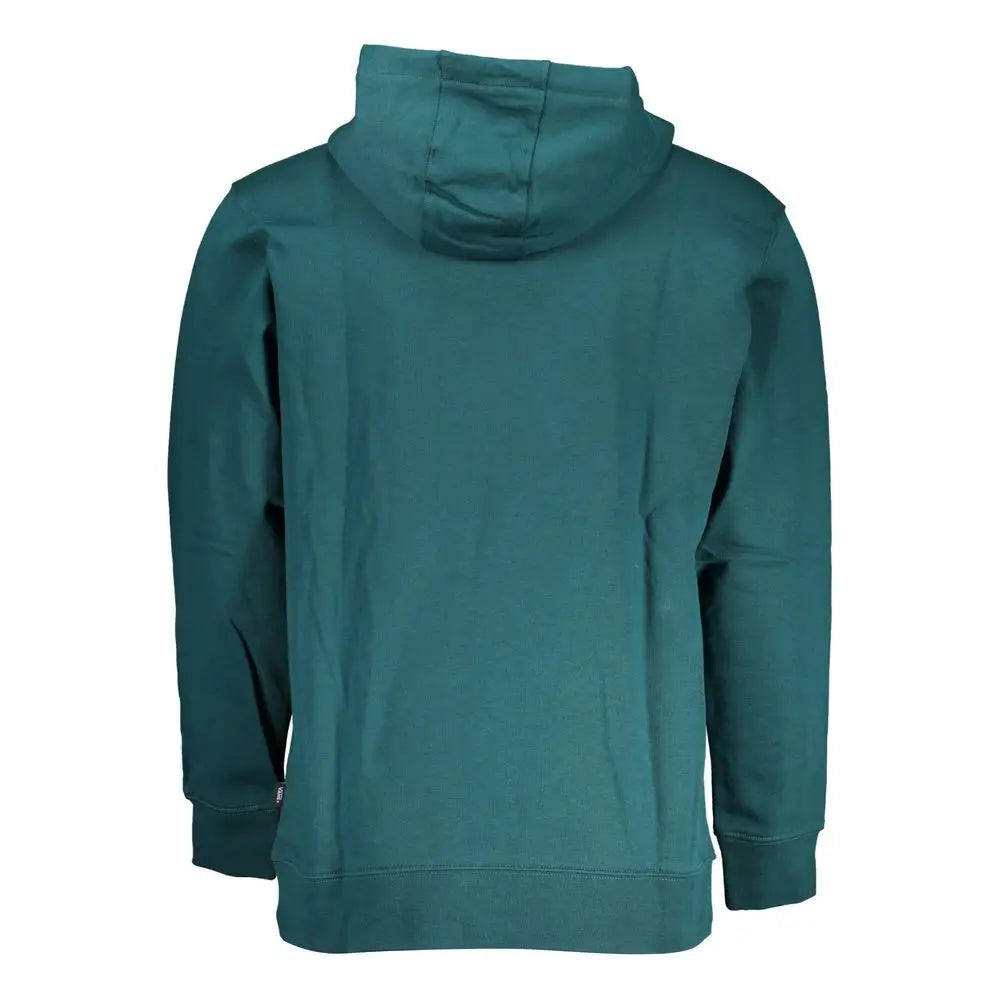 Teal Vans grønn bomuldssweater med blød tekstur og ribbet manchetter