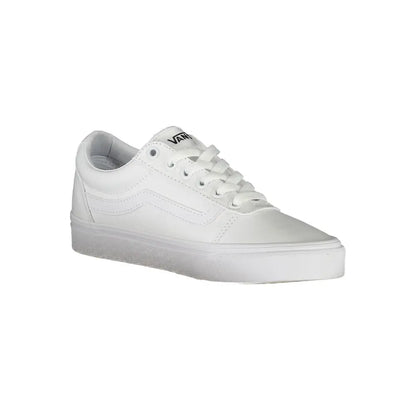 Vans hvide sneakers med klassisk gummisål og side stripe til ethvert outfit