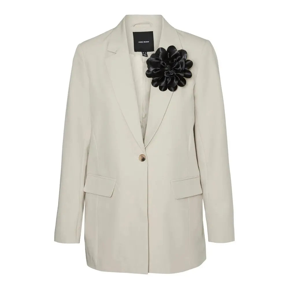 Vero Moda Beige Polyester Blazer - IT36/XXS - Blazer