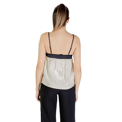 Vero Moda Cream Nylon Top