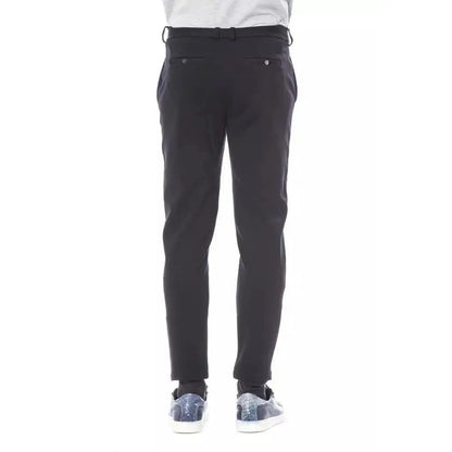 Verri Blue Viscose Men Pants