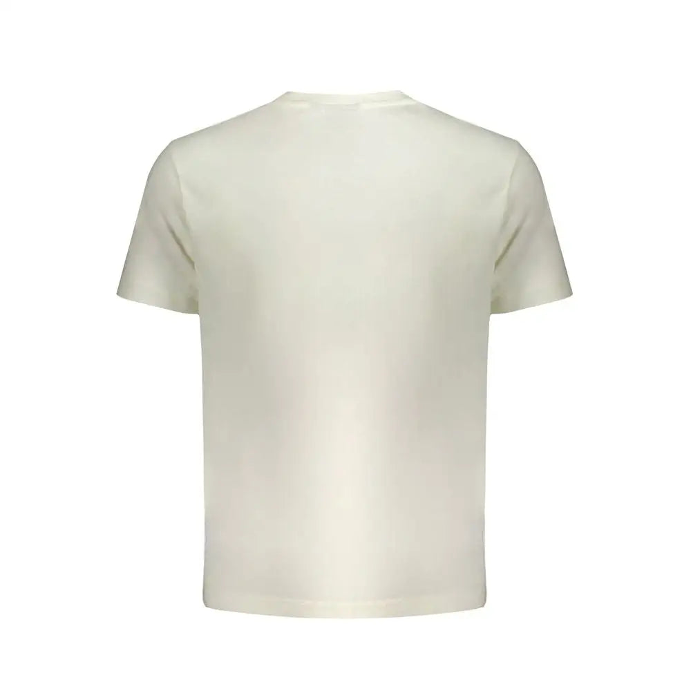 Wrangler white cotton t-shirt, cremekolor, kortærmet med rund hals